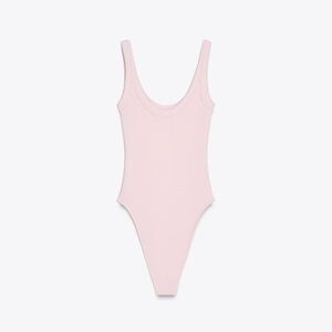 Zara NEW Ribbed Bodysuit